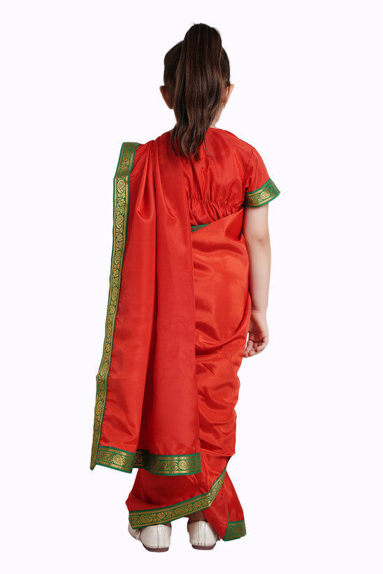 Resham Premium Style Orange Saree