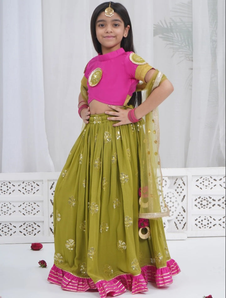 Girls Jodhpuri Lehnga