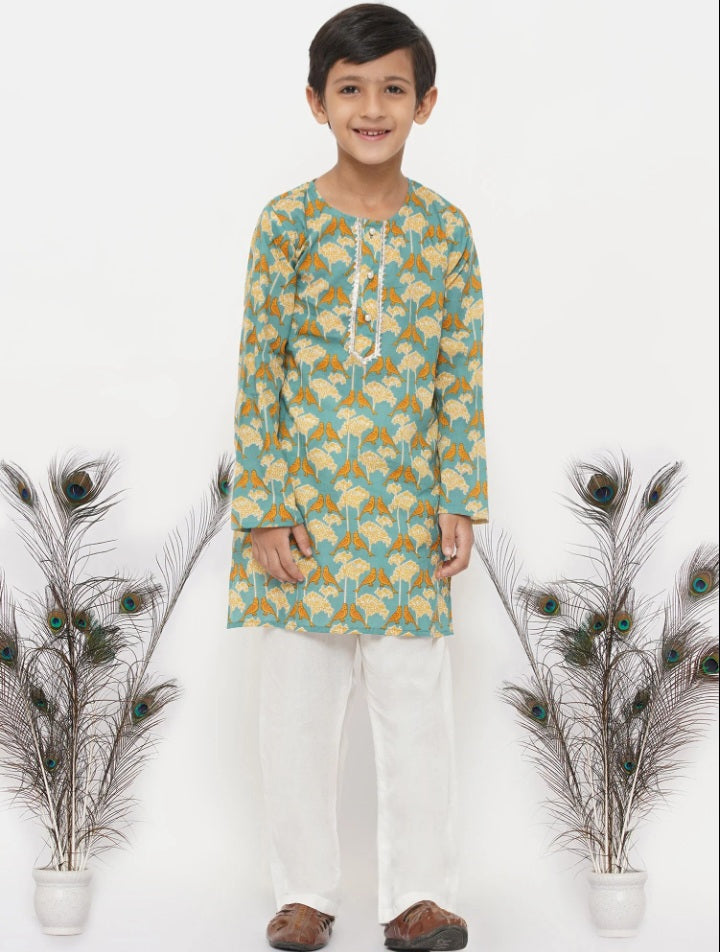 Boys Kurta Floral